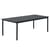 rechteckiger Tisch Linear metall schwarz / Stahl - 220 x 90 cm - Muuto