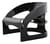 Sessel 4801 plastikmaterial schwarz by Joe Colombo - limitierte und numerierte Auflage - Kartell