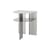 Table d'appoint Rand métal / 40 x 40 x H 48,4 cm - NEW WORKS