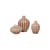 Set de 3 mini vases Amalie céramique marron - BROSTE COPENHAGEN