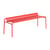 Banc Week-end métal rouge / Aluminium - L 156 cm - Petite Friture