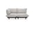 Paletti set 2-seater outdoor sofa textile beige / Armrest left - L 190 cm - Fatboy