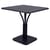 quadratischer Tisch Luxembourg metall grau / 80 x 80 cm - Fuß mittig - Fermob