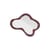 Specchio murale Violeta materiale plastico rosso / 61,5 x 47 cm - Bloomingville