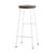 Tabouret de bar Cornet métal blanc bois naturel / H 75 cm - Hay