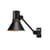Wandleuchte Type 80 W2 metall schwarz / Gelenkarm - Wandanschluss - Anglepoise