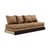 Divano convertibile Chico tessuto marrone / Modulare - L 200 cm - KARUP