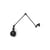 Lampada da parete Signal metallo nero 2 bracci articolati - L max 60 cm - Jieldé