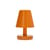 Lampada senza fili ricaricabile Edison The Ambiance materiale plastico arancione / Indoor - H 25 cm - Fatboy