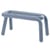 Panca imbottita Bold tessuto blu / Tessuto - L 100 cm - Moustache