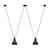 Sospensione Acrobate N°324 / Lampade Gras - 2 paralumi rotondi metallo - DCW edizioni