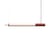 Sospensione In Fine LED vetro rosso / L 105 cm - DCW éditions