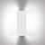 Applique  metallo bianco con alette orientabili doppie LED /Charlotte Perriand, 1965 - Nemo