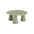 Babar Coffee table glass green / Ø 120 x H 41 cm - 100% recycled / Handmade - Glas Italia