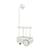 Desserte Jolly Trolley / Lampe sans fil recharge USB - 78 x 55 x H 200 cm - Fatboy