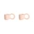 Espressotasse Donut Small keramik rosa / Ø 6 x H 5,5 cm - 2er-Set - Petite Friture