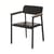 Fauteuil empilable Shine / accoudoirs bois - Emu