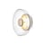 Lampada da parete Blossi LED vetro trasparente / Ø 23 cm - NUURA