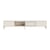 Meuble TV Octave VII bois blanc / Avec pieds - L 183,6 x P 30 x H 36,6 cm - MONTANA