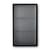Rangement mural Haze métal noir / L 35 x H 60 cm - Verre cannelé - Ferm Living