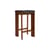 Sgabello alto Chisel 30 Low pelle nero / Altezza 65 cm - Imbottitura in pelle - Hay