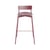 Fromme Stackable bar stool metal red / H 75 cm - Aluminium - Petite Friture