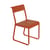 Stuhl Bellevie V2 metall orange / Tischbein Schlitten - Fermob