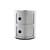 Ablage Componibili plastikmaterial grau silber metall / 2 Schubladen - metallic - Kartell