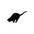 Dekoration Ombres de chats N°2 metall schwarz / zum Hinstellen - 54 x H 31 cm - Opinion Ciatti
