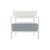 Poltrona imbottita Cara OUTDOOR x Liberty tessuto blu - Kartell