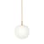 Sospensione Rime vetro bianco / Ø 25 - Vetro soffiato a bocca - Muuto