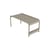 Banc Luxembourg métal marron beige / Table basse - 86 x 43 x H 40 cm - Fermob