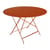 Tavolo pieghevole Bistro metallo arancione / Ø 117 cm - 6/8 persone - Foro per ombrellone - Fermob