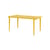 Midi Rectangular table metal yellow / 160 x 80 cm - 6 people - TIPTOE