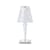 Battery LED Wireless rechargeable outdoor lamp plastic material transparent / Ø 12 x H 30 cm - Recycled - Kartell