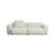 Canapé droit UK Mags Soft Low Armrest n°1 tissu beige / 2,5 places - L 238 cm / Version UK - Hay