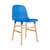 Chaise Form plastique bleu / Pieds chêne - Normann Copenhagen