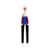 Dekoration Wooden Dolls - No. 22 holz bunt / By Alexander Girard, 1952 - Vitra