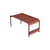 Bank Luxembourg metall rot braun / Sitzbank - L 86 cm - Fermob