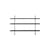 Keen Shelf wood black / W 160 x H 87.5 cm - 3 shelves - Gubi
