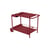 Carrello/tavolo d'appoggio Luxembourg metallo rosso / Alluminio - Fermob