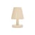 Lampe sans fil rechargeable Edison The Ambiance beige / Indoor - H 25 cm - Fatboy