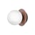 Liila 1 Small Bathroom wall light glass brown / Ceiling light - Ø 12 cm - NUURA