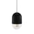 Luce Medium Pendant wood black / Ø 10 x H 18 cm - Hartô