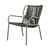 Poltrona bassa Ribbon Lounge fibra sintetica verde / Corda in polipropilene - Vincent Sheppard