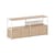 TV Möbel UNIT 2 metall weiß / H 85 x B 164 cm - 4 Türen - TIPTOE