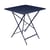 Klapptisch Bistro metall blau / 71 x 71 cm - mit Sonnenschirmloch - Fermob