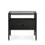 Comodino Spindle legno nero / Rovere massello & vetro - 1 cassetto - Ethnicraft