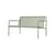 Dapple Lounge Bench with backrest metal green / L 131 cm - 2 seater - Ferm Living