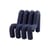 Poltrona imbottita Extra Bold Sofa tessuto blu / Divano modulare - L 72 cm (4 tubi) - Moustache